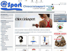 Tablet Screenshot of chiocciolasport.it